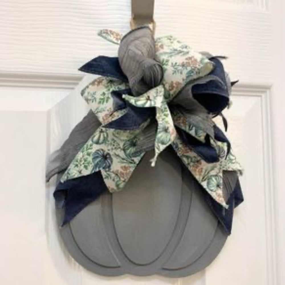 Handmade/Painted Hanging Pumpkin